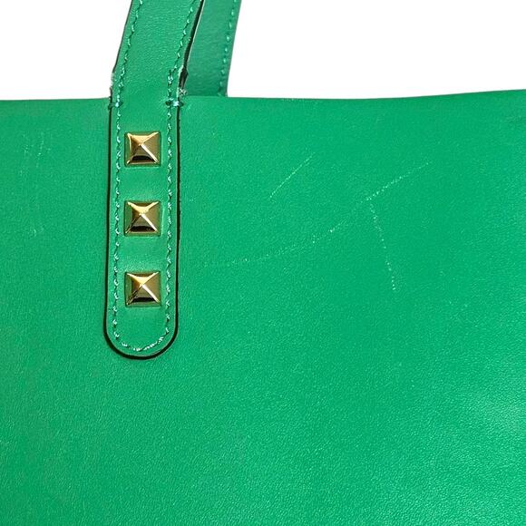 Rebecca Minkoff Kelly Green Large Tote Bag with Studs - Picture 6 of 10